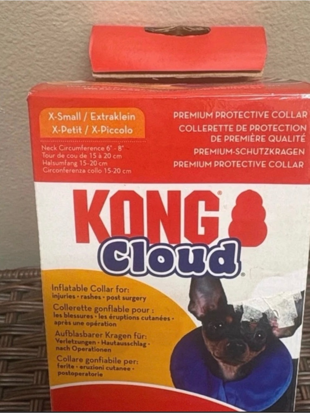 KONG Cloud Protective Pet Collar in Blue Size X-Small